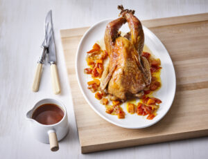 Spicy Guinea Fowl With Maple Syrup Glaze