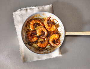 Shrimp in a Maple, Ginger, and Black Pepper Sauce