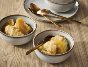 Dumplings & Apples in Maple Syrup