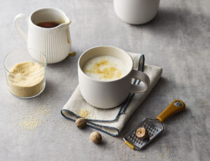 Hot Milk with Maple Syrup