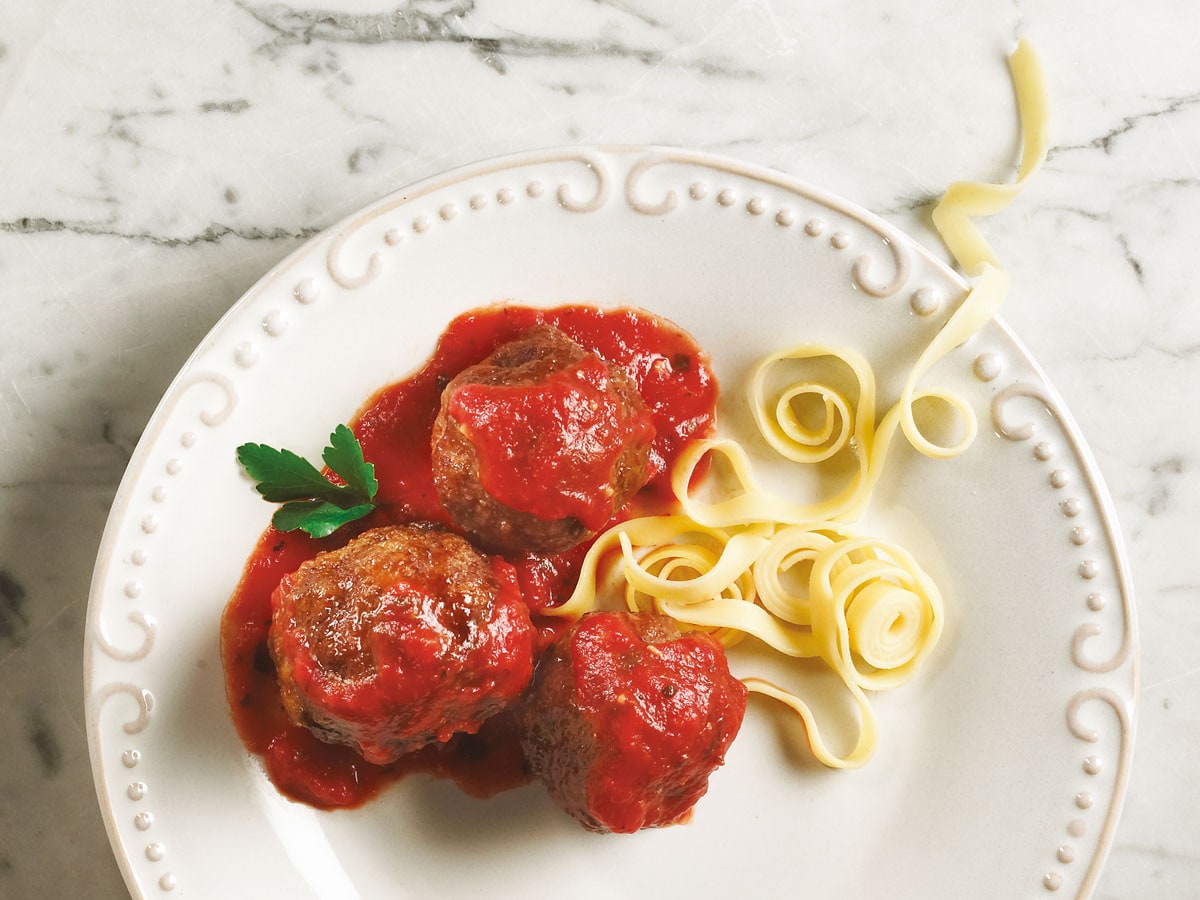 Maple Italian Meatballs in Tomatoe Sauce | Maple from Canada