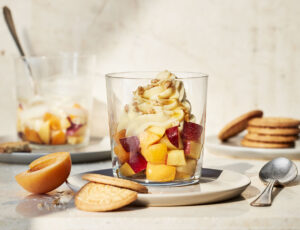 Fresh Fruit Jars with Maple Cream