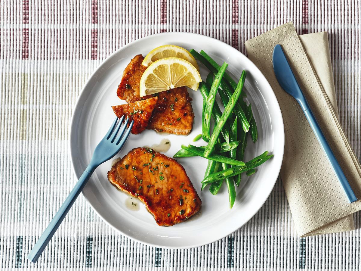 Veal Scallopini with MapleLemon Sauce Maple from Canada