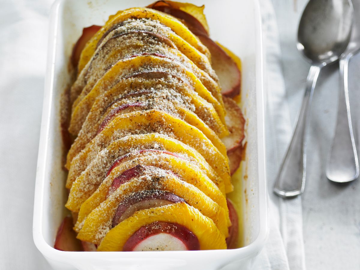 Maple Apple-Turnip Gratin | Maple from Canada