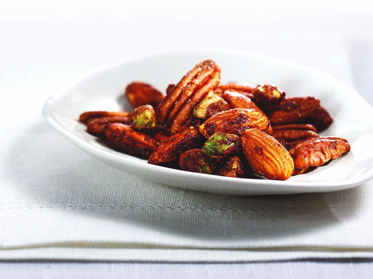 Spicy Maple Walnuts, Almonds, Pecans and Pistachios | Maple from Canada