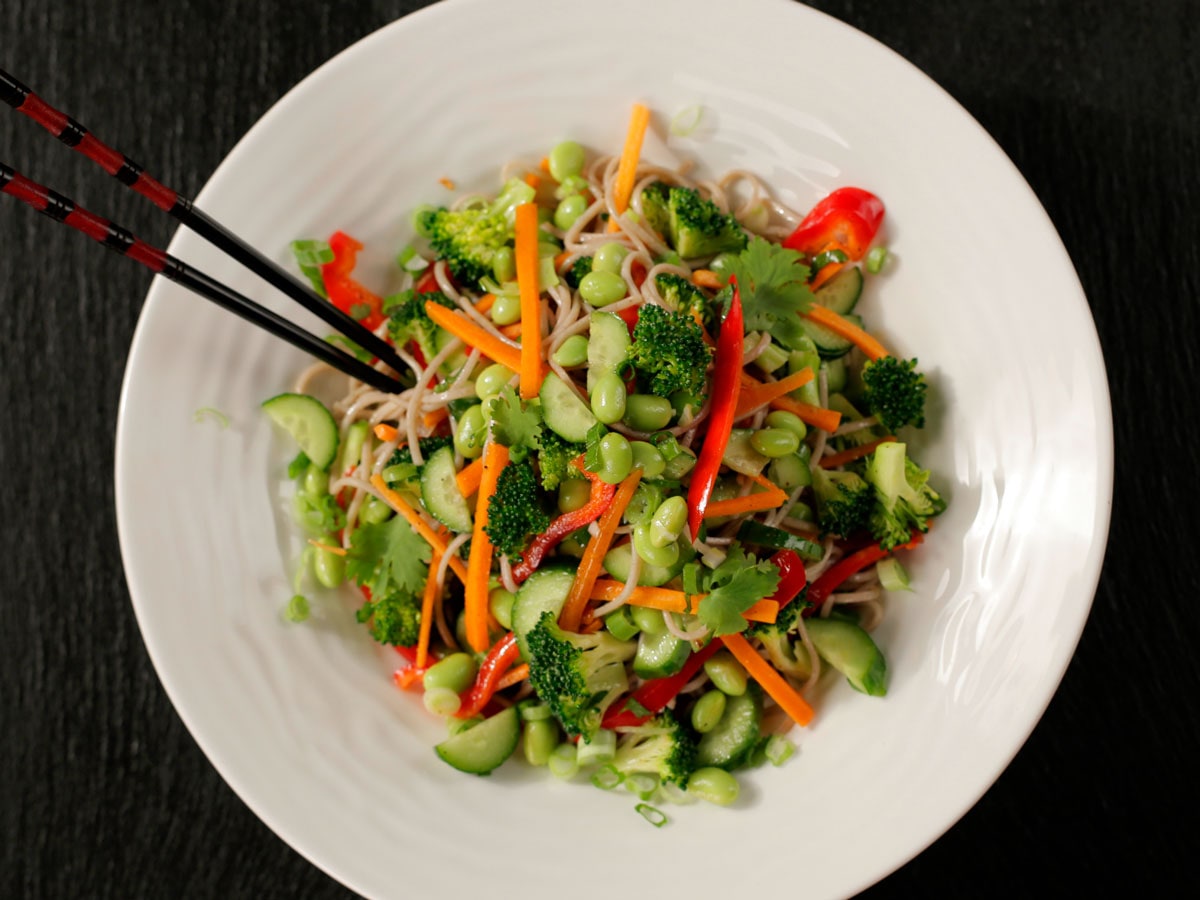 Buckwheat Noodles with Vegetables | Maple from Canada