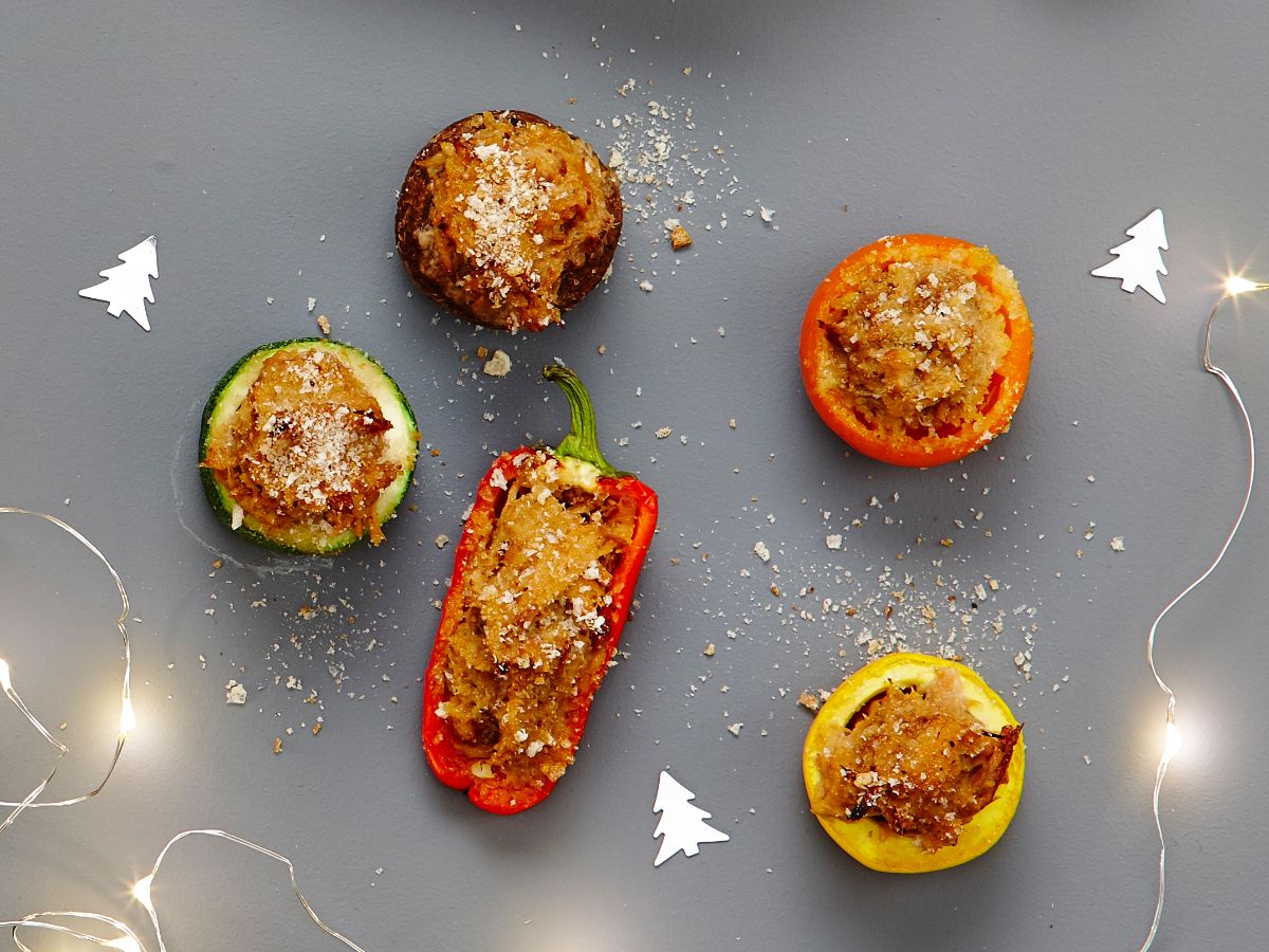 Maple Taffy Pork-Stuffed Veggies | Maple from Canada