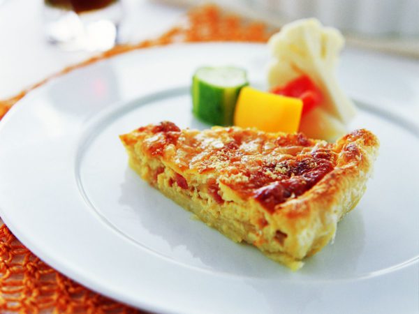 Recipe — Caramelized Onion Quiche with Maple Syrup