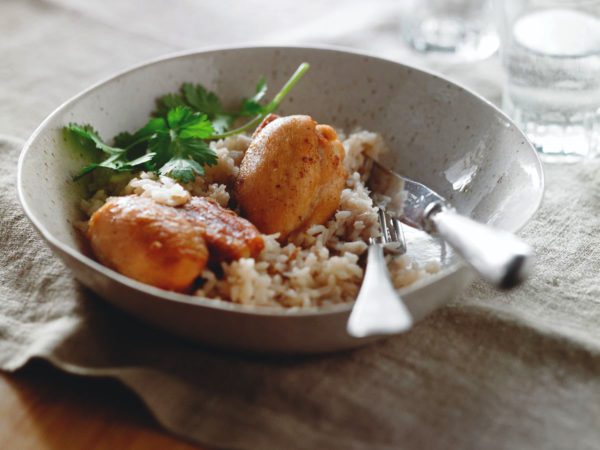 Recipe — NAPSI-Certified Maple Water-Braised Chicken and Rice