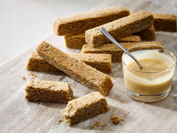 Recipe — Buckwheat Shortbread with Maple Sauce