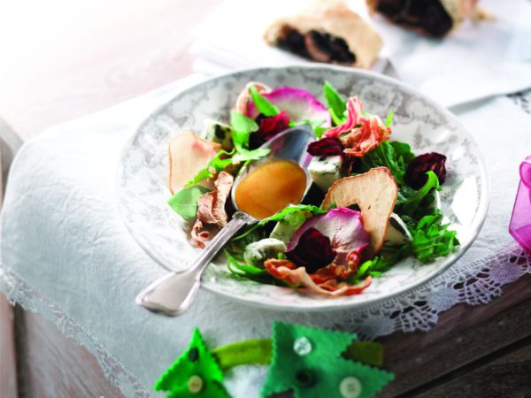 Recipe — Dried Fruit and Vegetable Salad with Maple Vinaigrette