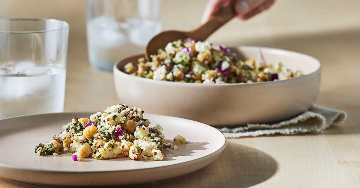 Maple-Flavoured Quinoa Salad with Feta and Mint | Maple from Canada