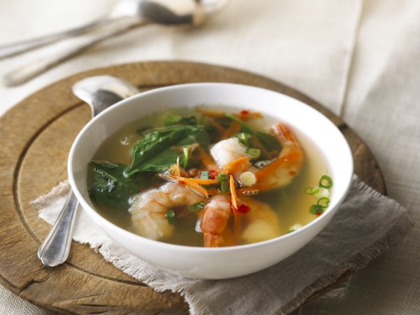 Recipe — Shrimp Soup with Maple Water Broth