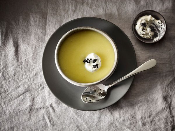 Recipe — White Beet Maple Velouté with Caviar Cream