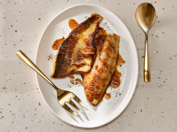 Maple-Miso Baked Walleye