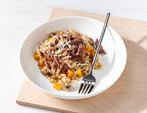 Maple Risotto with Duck Confit