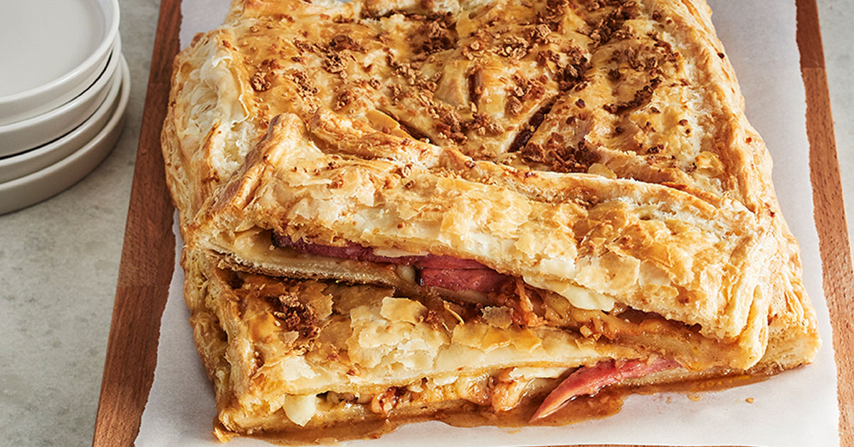 Crunchy Maple Ham-and-Cheese Puff Pastry | Maple from Canada