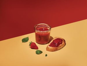 Maple-Basil Strawberry Jam