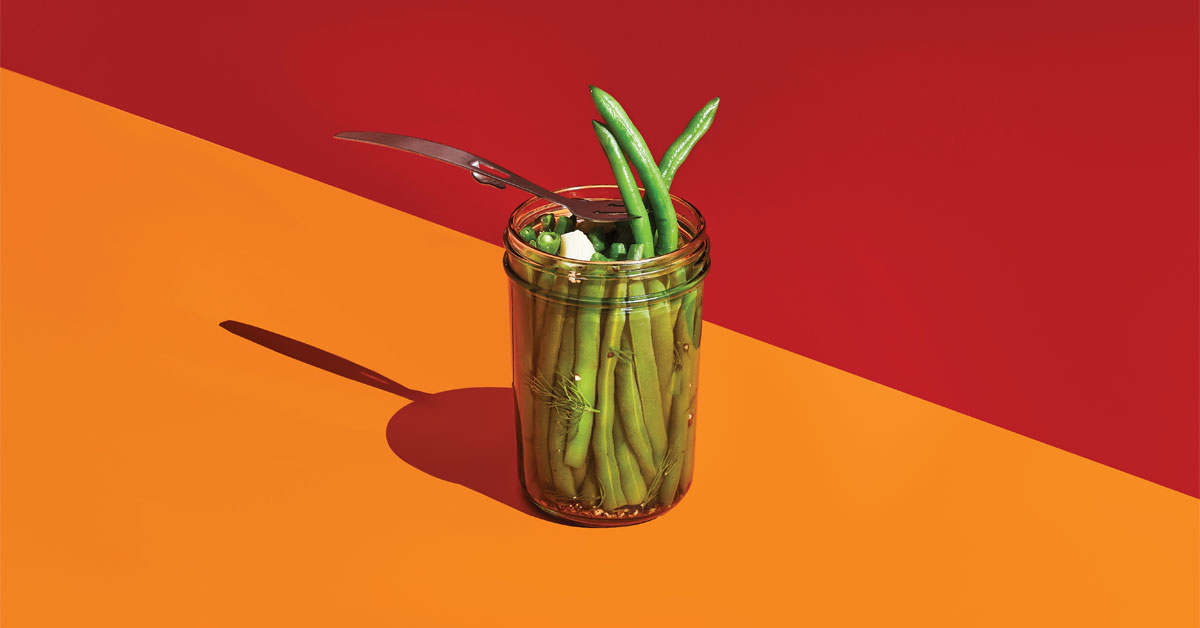 Maple Pickled Beans with Dill and Hot Pepper | Maple from Canada