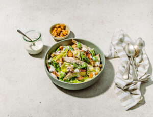 Roast Chicken and Maple Caesar Salad